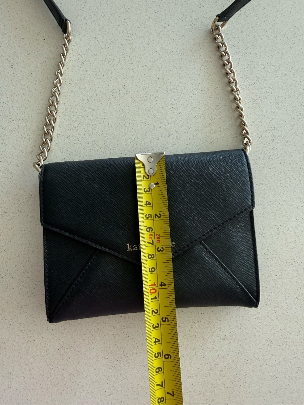 Kate Spade Black Envelope Crossbody Clutch Purse - Picture 7 of 8